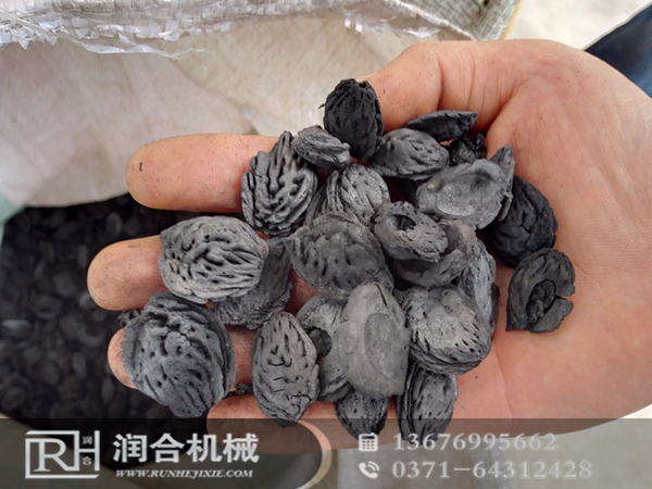 桃核炭化成品